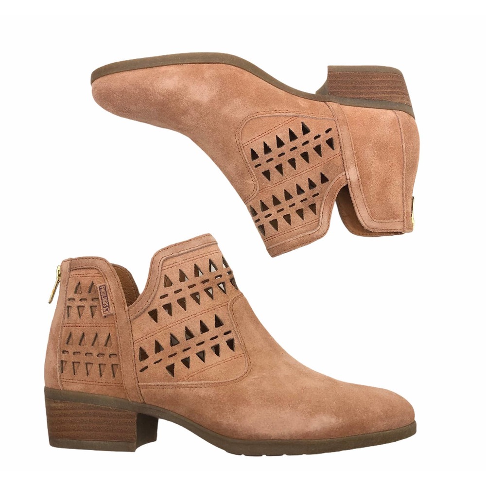 NWT Pikolinos Daroca terracotta suede ankle bootie